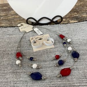 NWT Kim Rogers Necklace and Earring Set